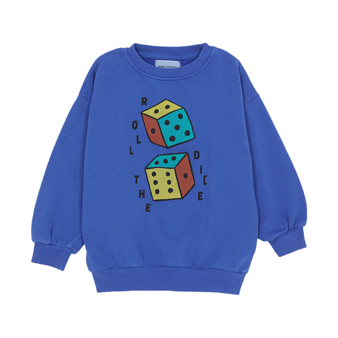 B225AC030 (Kids) Bobo Choses Fleece Sweatshirt Blue