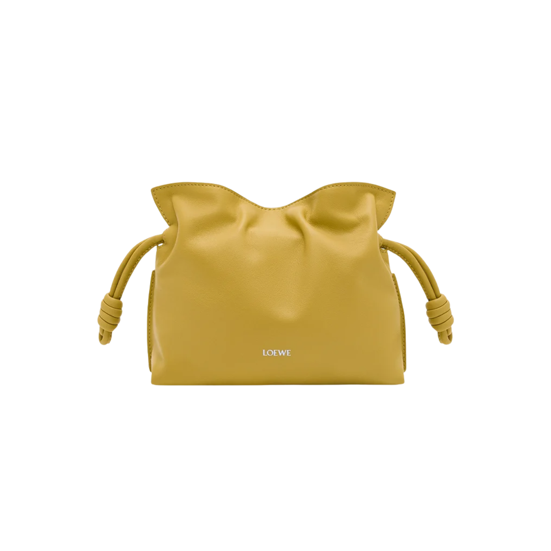 A411FC2XA6-7848 Loewe Mini Flamenco Clutch in Nappa Calfskin Ginger