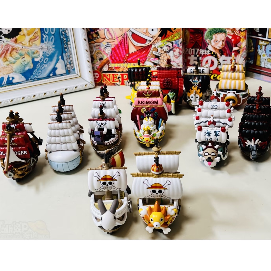 Pop Mart One Piece The Grand Line Series Vehicles Sealed Case Sealed Case (12 Blind Boxes) 착용 스타일