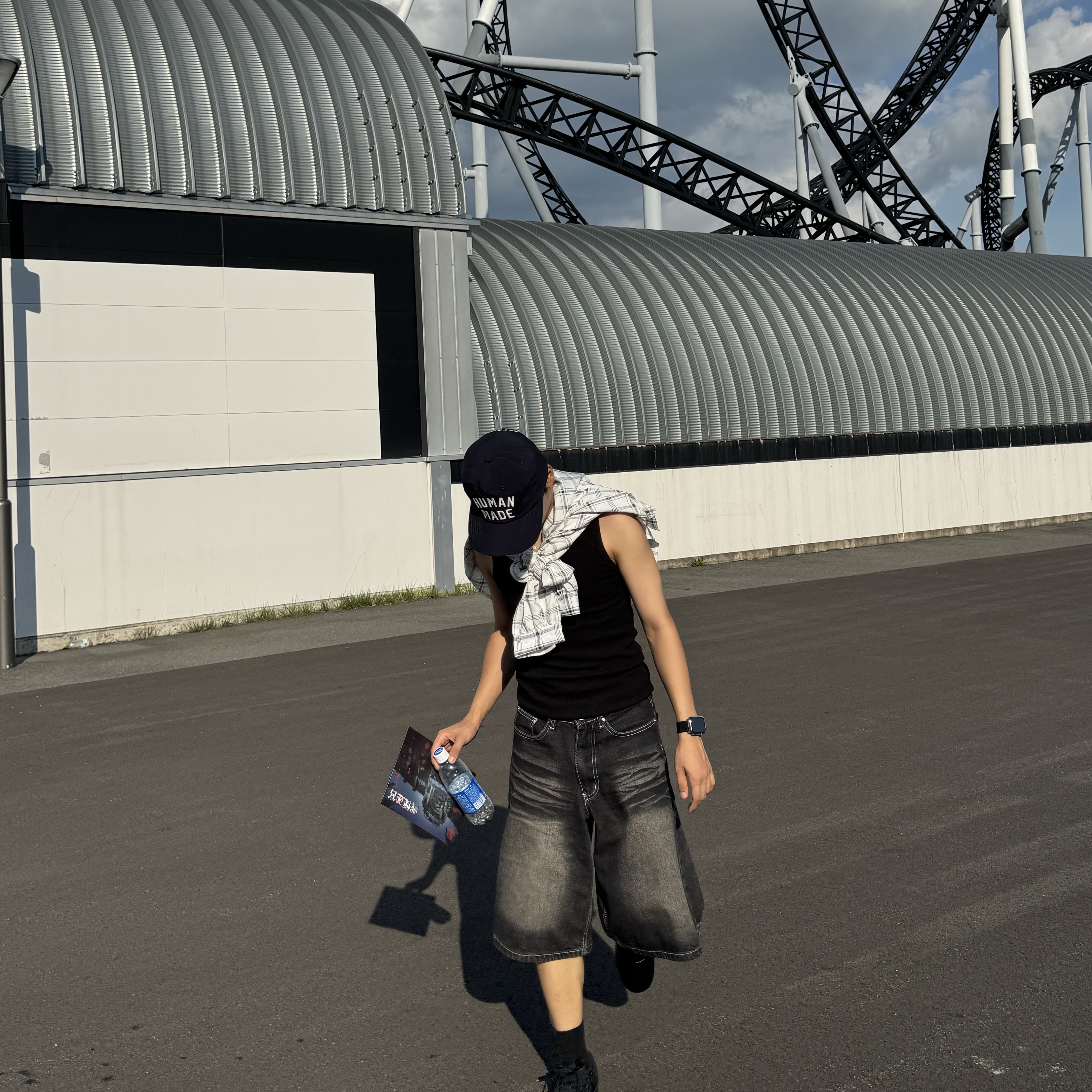 Human Made 5 Panel Nylon Cap Black, Gentle Monster Lilit 01 Black 착용 스타일