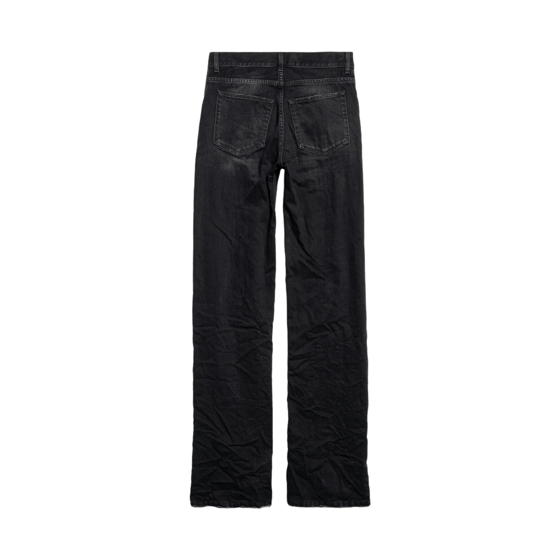 (W) 발렌시아가 와이드 레그 팬츠 블랙((W) Balenciaga Wide Leg Pants In Black) - 2