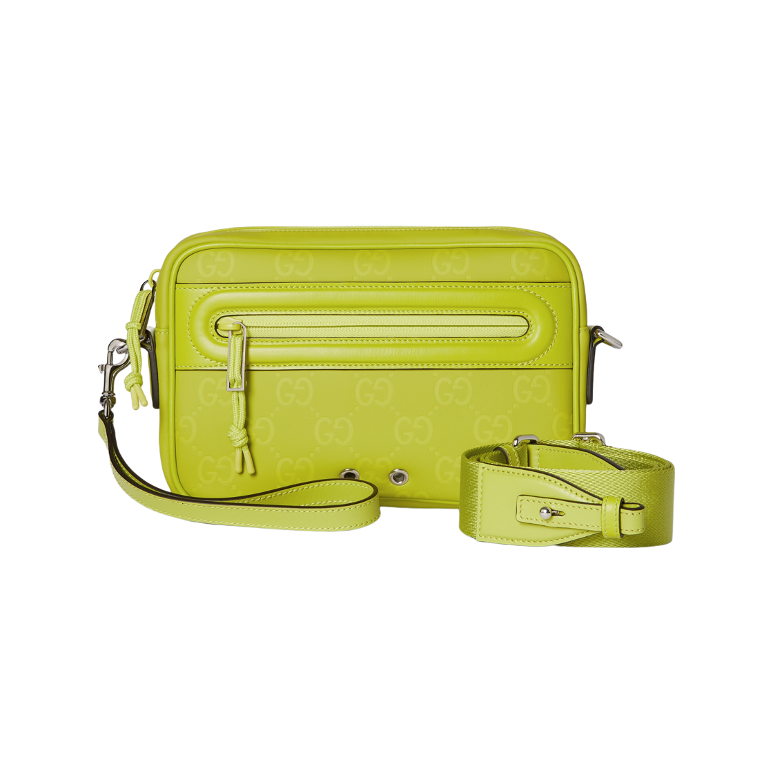 834493-FAEOV-3520 Gucci Edge Small Crossbody Bag Acid Green
