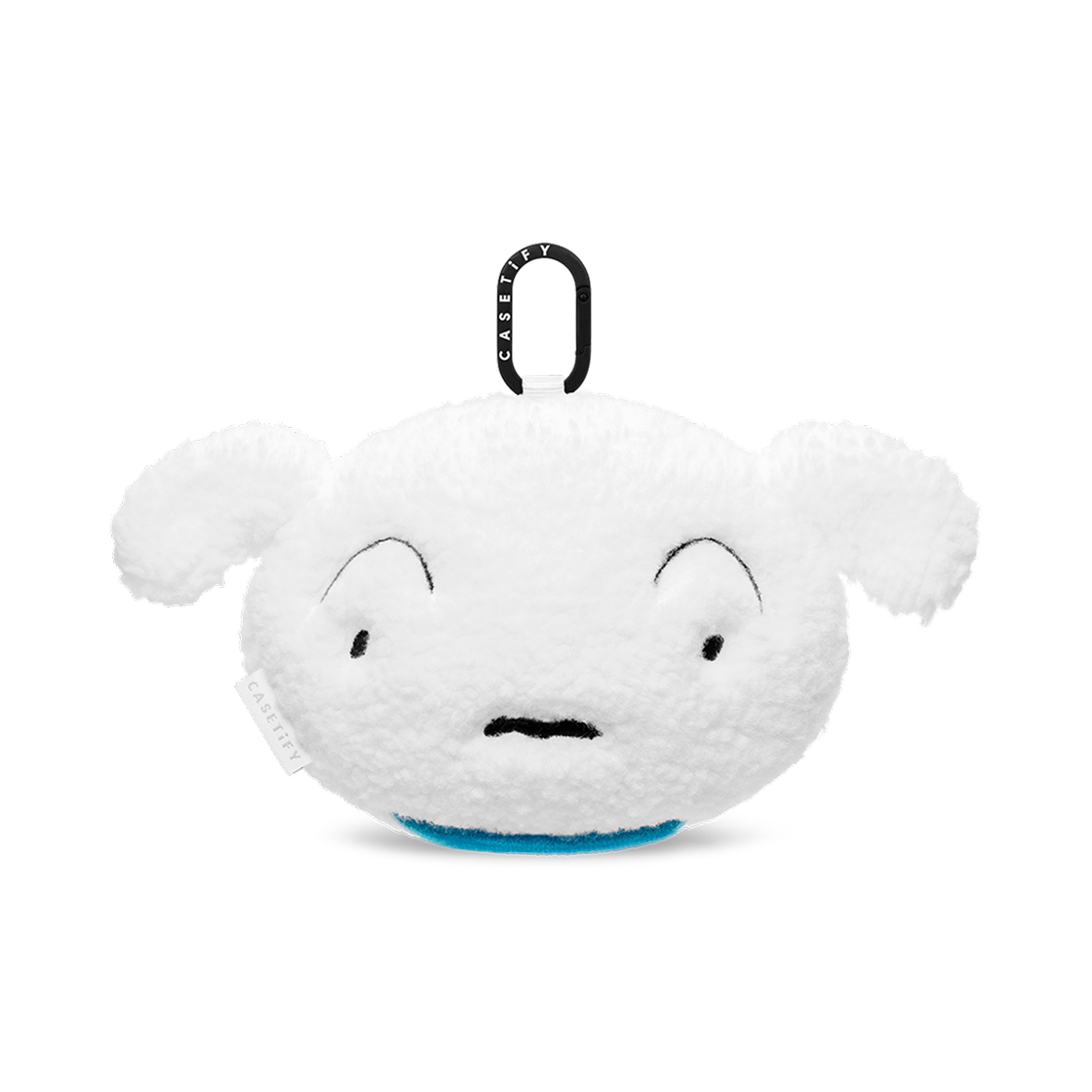 케이스티파이 x 짱구는 못말려 흰둥이 플러시 파우치 화이트(Casetify x Crayon Shin-chan Shiro Plush Pouch White)