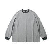 [FW25]moif Ringer L/S Tee Heather Gray