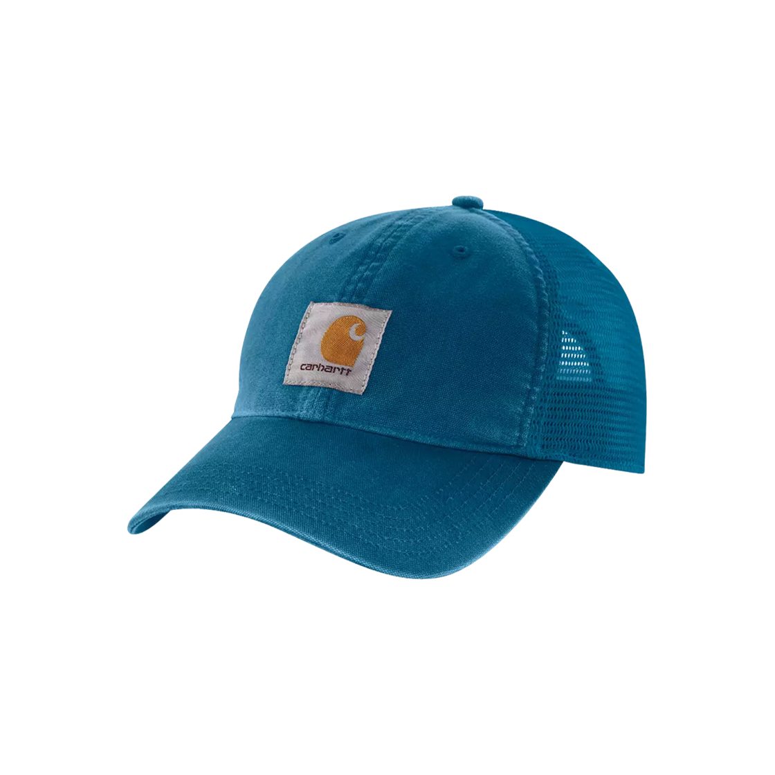 100286-HF0 Carhartt Canvas Mesh-Back Cap Deep Lagoon