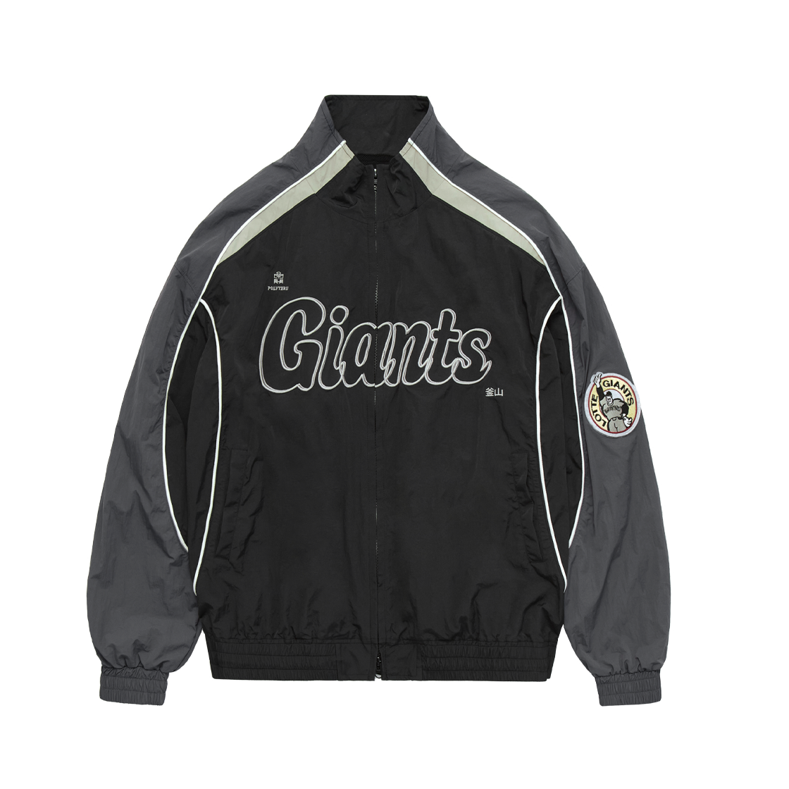 LP5LJU1984B0 Polyteru X LOTTE GIANTS Dugout Retro Jumper Black