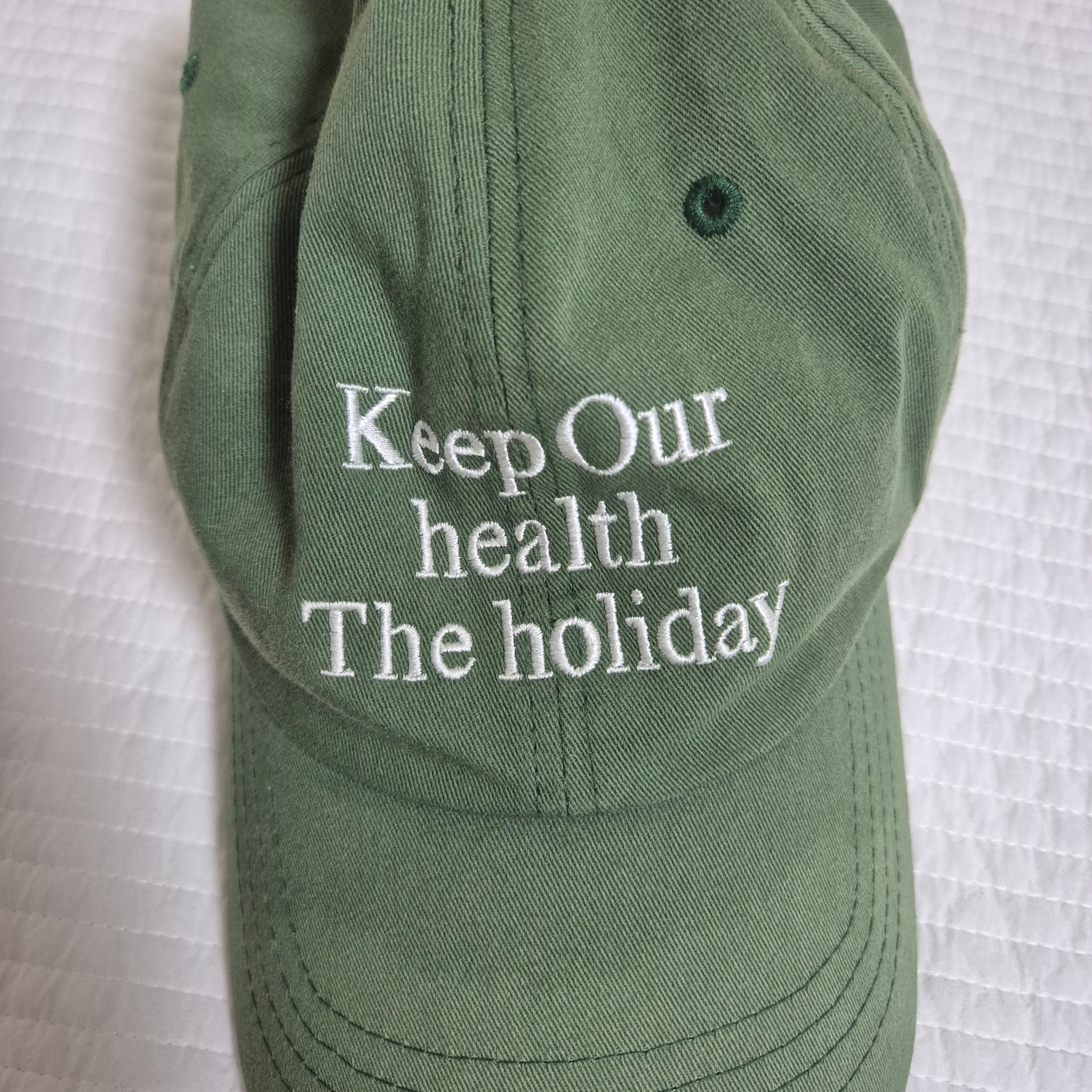 Millo Archive Holiday Signature Ball Cap Green 착용 스타일