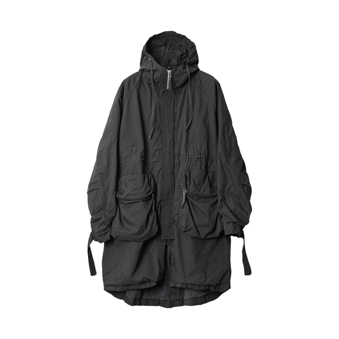 - 999Humanity Work Balance Fishtail Parka Stone Grey