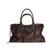 Balenciaga Le City Bag Large In Light Espresso