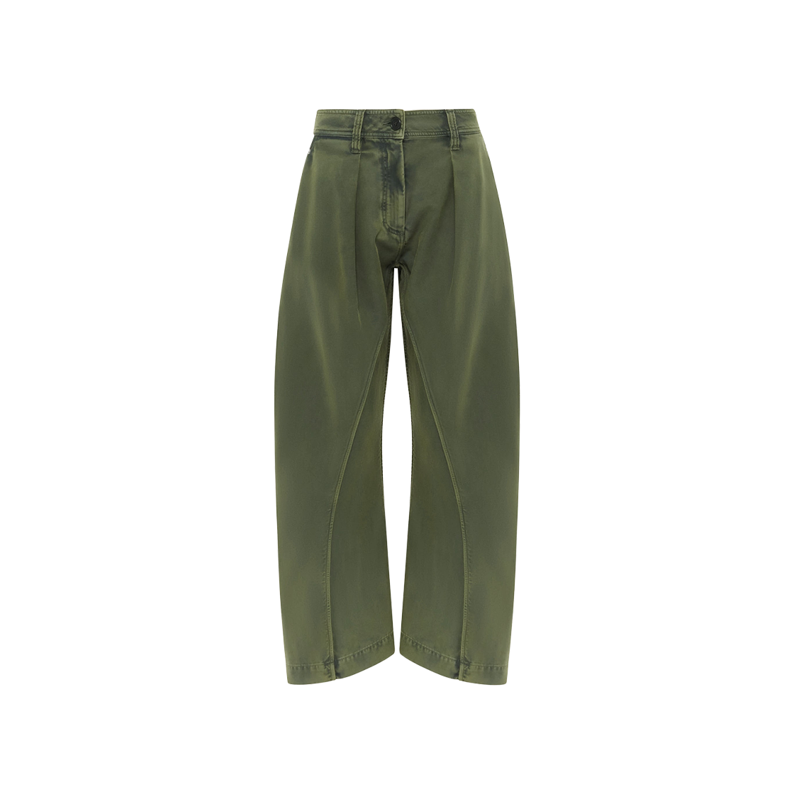 TR0423PG1600595 JW Anderson Twisted Seam Trousers Olive