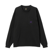 Needles L/S Pocket T-Shirt Cotton Jersey Black