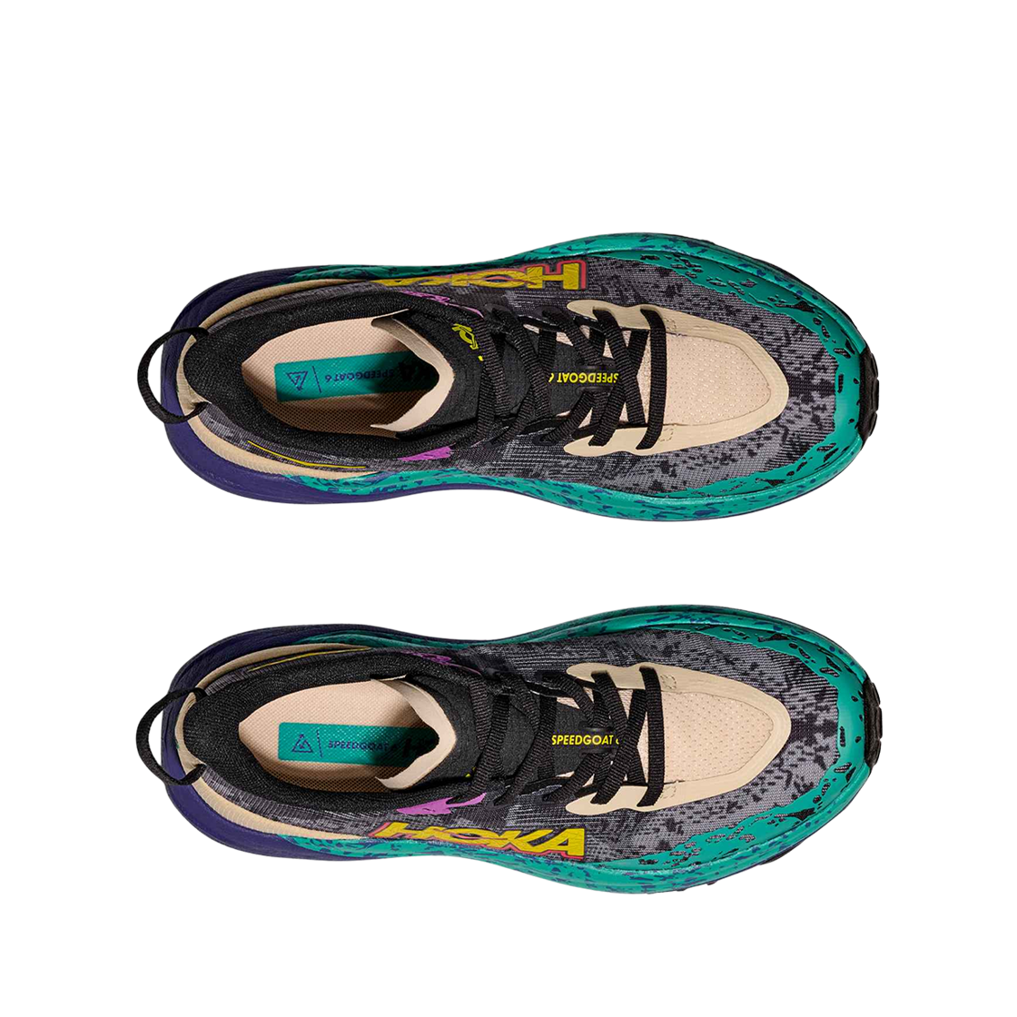 (W) 호카 스피드고트 6 오트밀 마운틴 아이리스 - 레귤러((W) Hoka Speedgoat 6 Oatmeal Mountain Iris - Regular) - 2