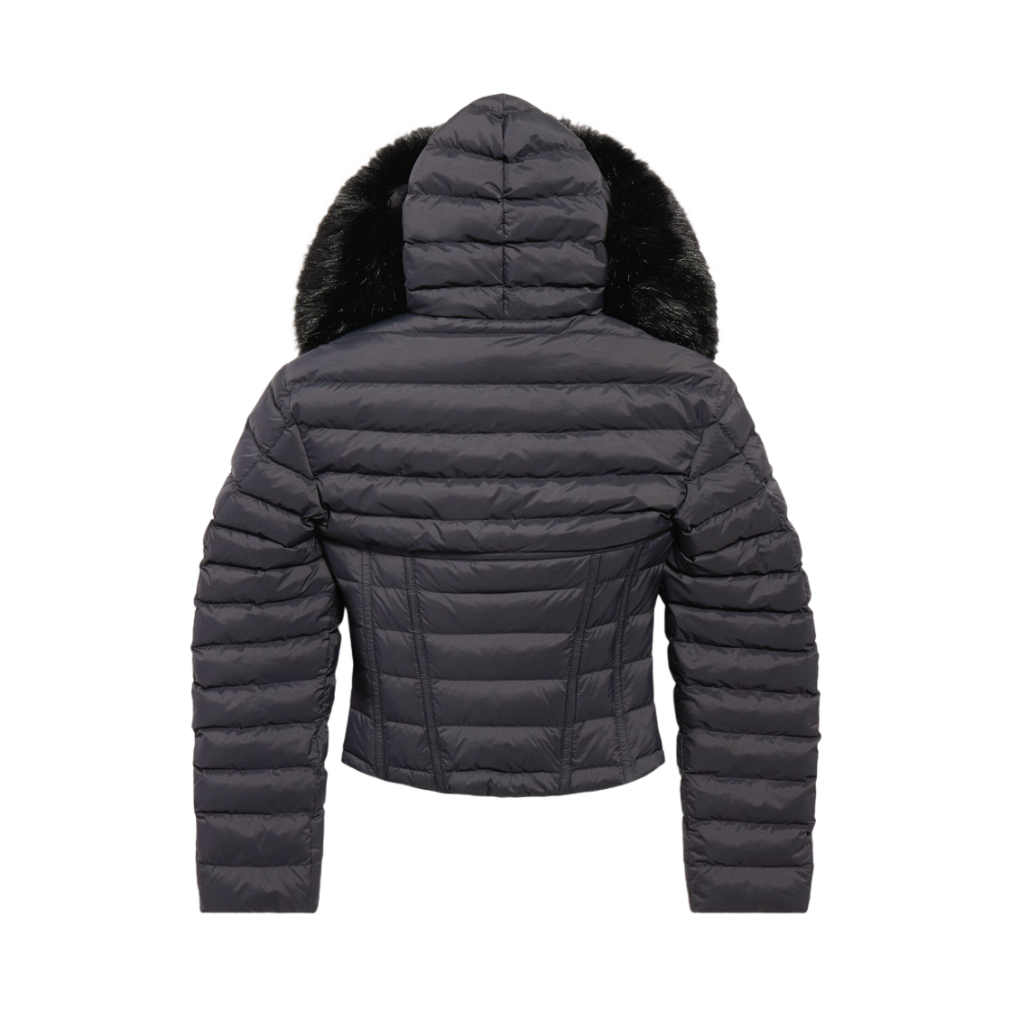 (W) 발렌시아가 후드 코르셋 퍼퍼 블랙((W) Balenciaga Hooded Corseted Puffer In Black) - 2