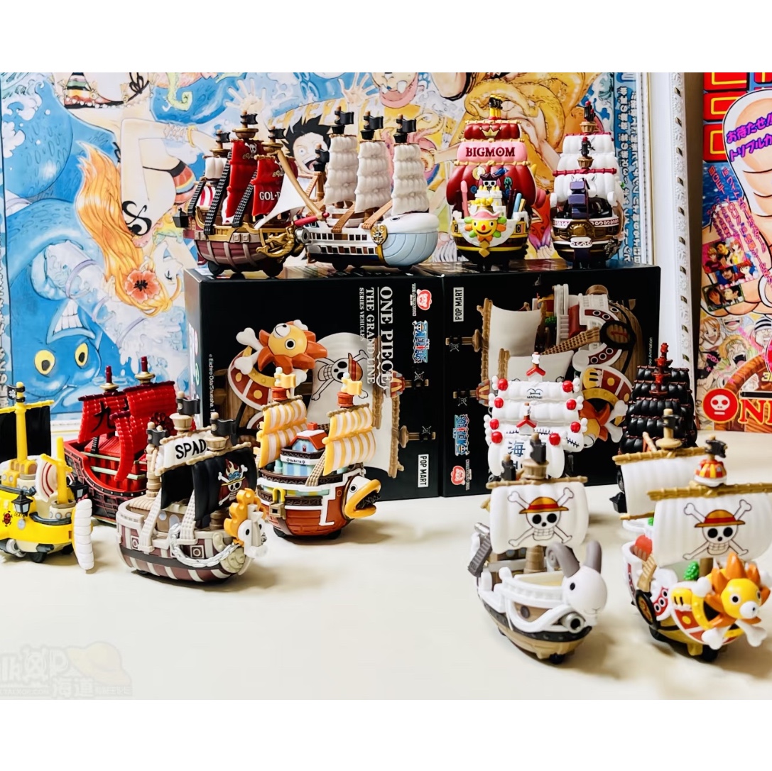 Pop Mart One Piece The Grand Line Series Vehicles Sealed Case Sealed Case (12 Blind Boxes) 착용 스타일