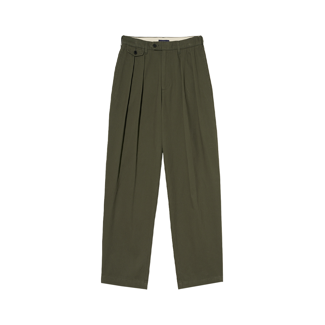 예일 프리미엄 빈티지 투 턱 구르카 치노팬츠_카키(Yale Premium Vintage Two Tuck Gurkha Chino Pants Khaki)