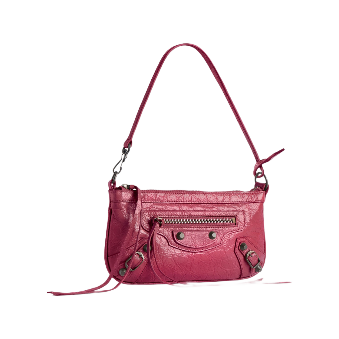(W) 발렌시아가 르 시티 파우치 온 스트랩 프랑브아즈((W) Balenciaga Le City Pouch On Strap In Framboise) - 2