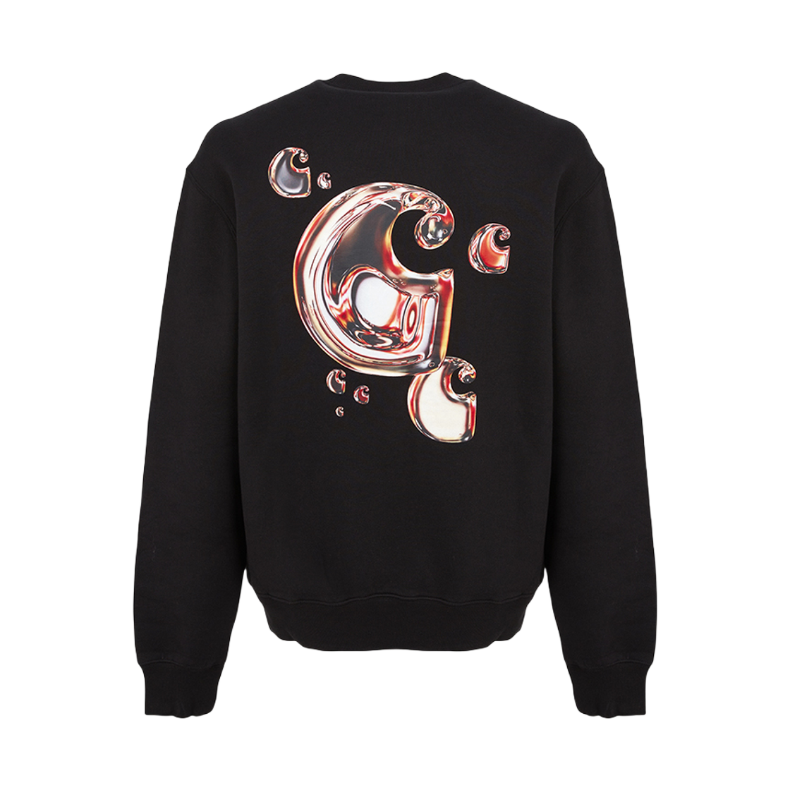 칼하트 WIP 솔라 크롬 플리스 스웨트셔츠 블랙(Carhartt WIP Solar Chrome Fleece Sweatshirt Black) - 1