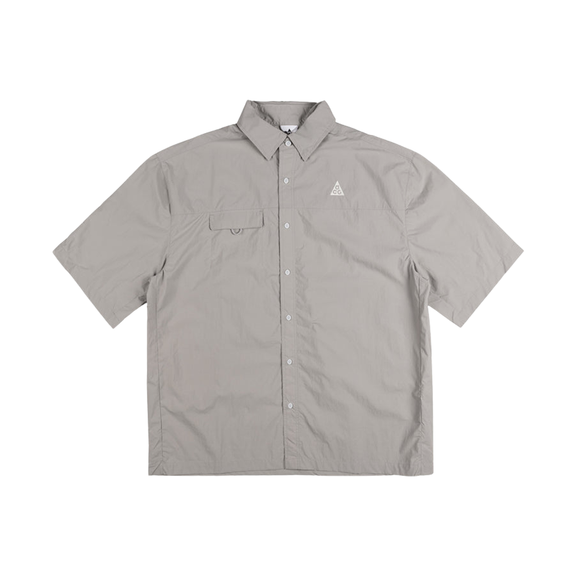 나이키 ACG 오브 위버 UV 리펠 숏슬리브 셔츠 컬리지 그레이 풋볼 그레이 - 아시아(Nike ACG Orb Weaver UV Repel Short Sleeve Shirt College Grey Football Grey - Asia)