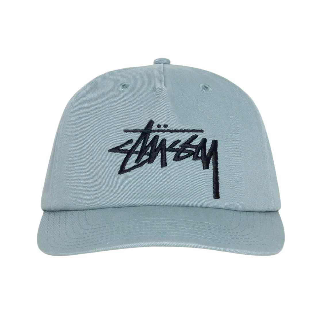 스투시 미드 뎁스 빅 스탁 스냅백 씨 워터