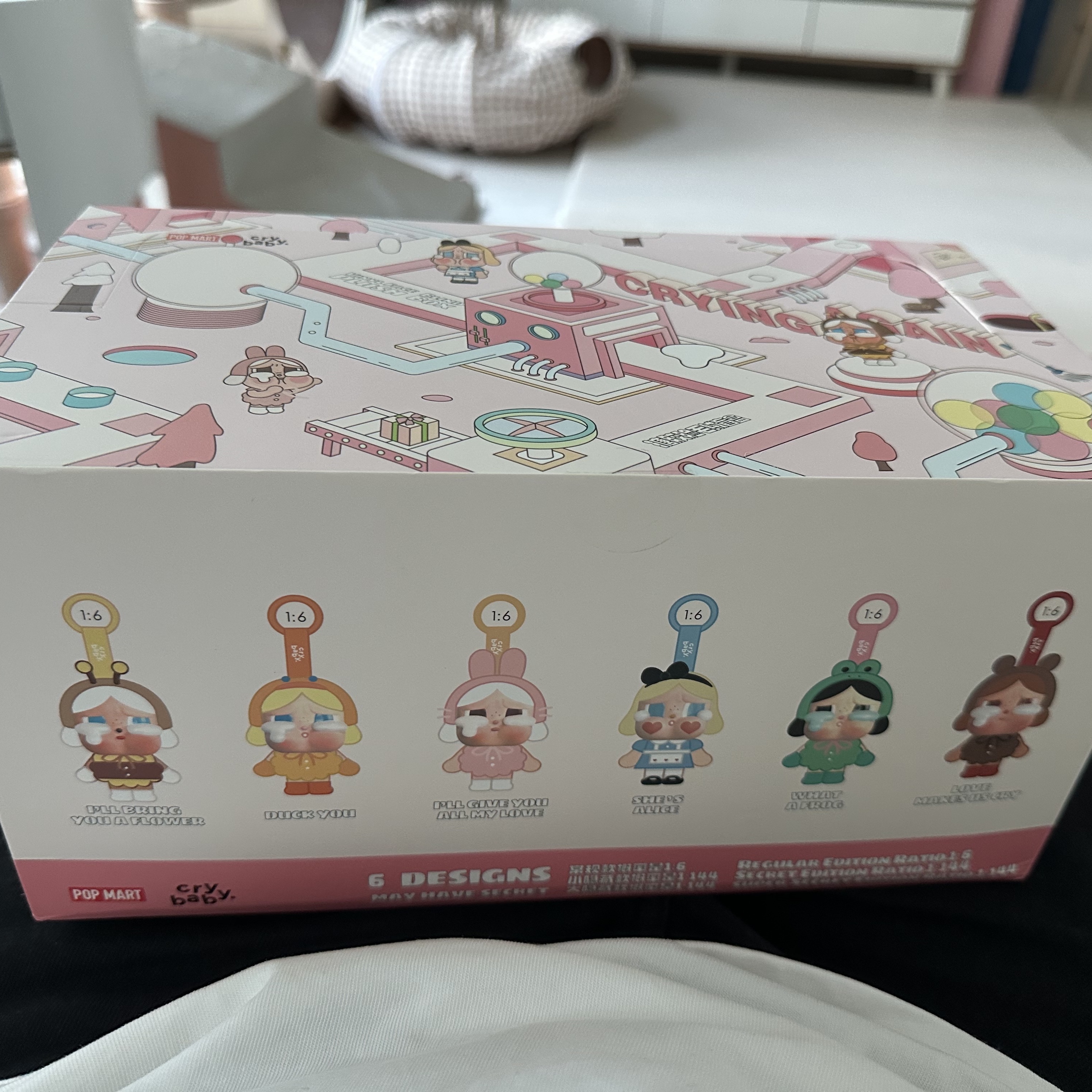 Pop Mart Crybaby Crying Again Series Plush Keyring Sealed Case (6 Blind Boxes) 착용 스타일 - 3