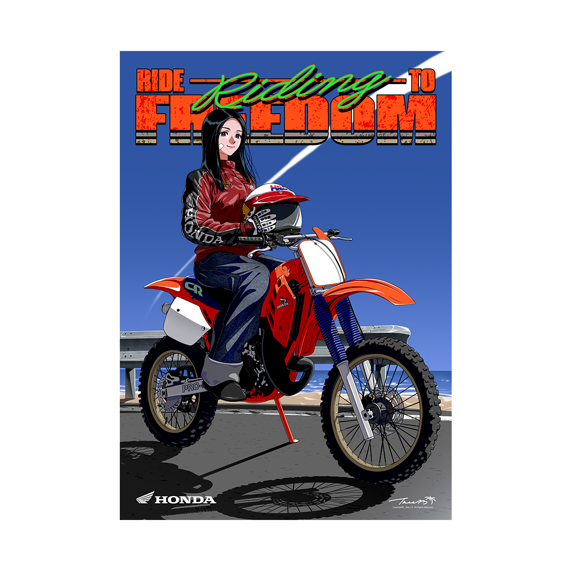 [KREAM 단독] 혼다 X 나무13 CR 250 A3 포스터