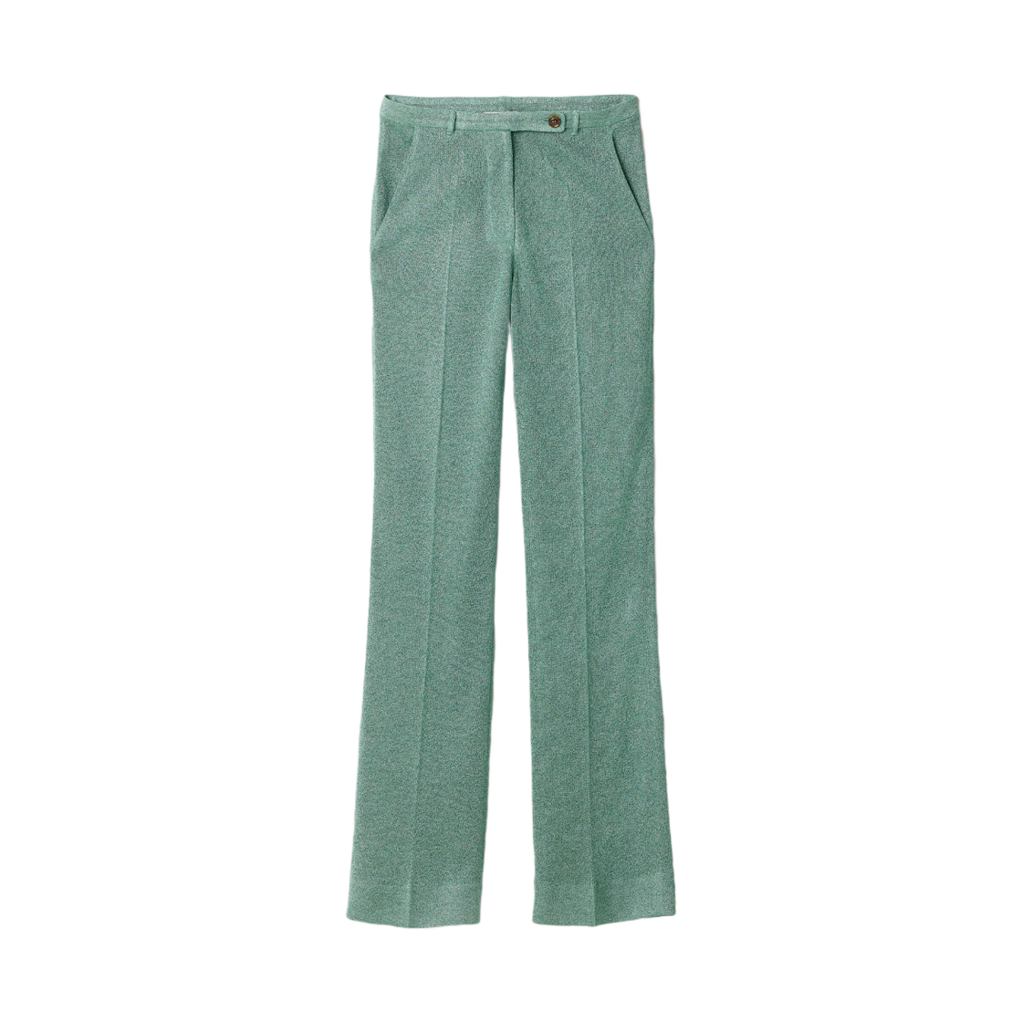 MMP284-176X-F0394 (W) Miu Miu Lurex Pants Lawn Green