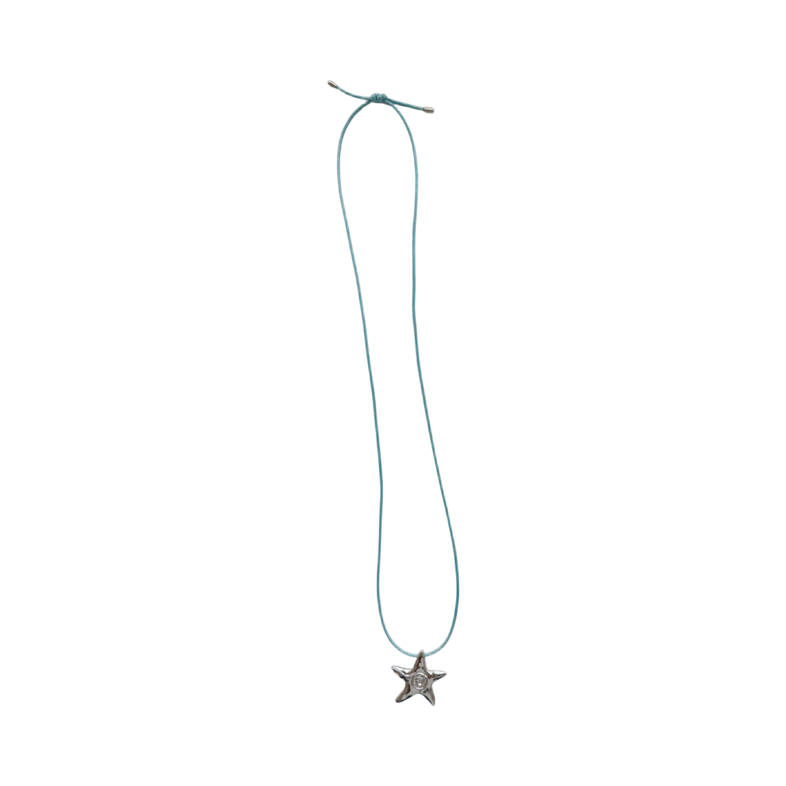 어거스트하모니 스타피쉬 스트링 네크리스 스카이블루(August Harmony Starfish String Necklace Sky Blue)