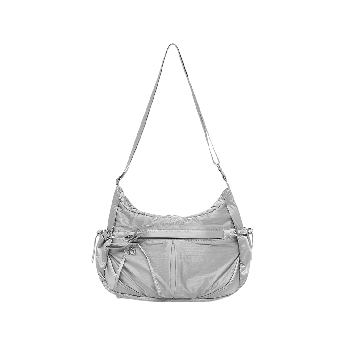 NBGCFFW104 New Balance Glossy Ribbon Hobo Bag v2 Silver