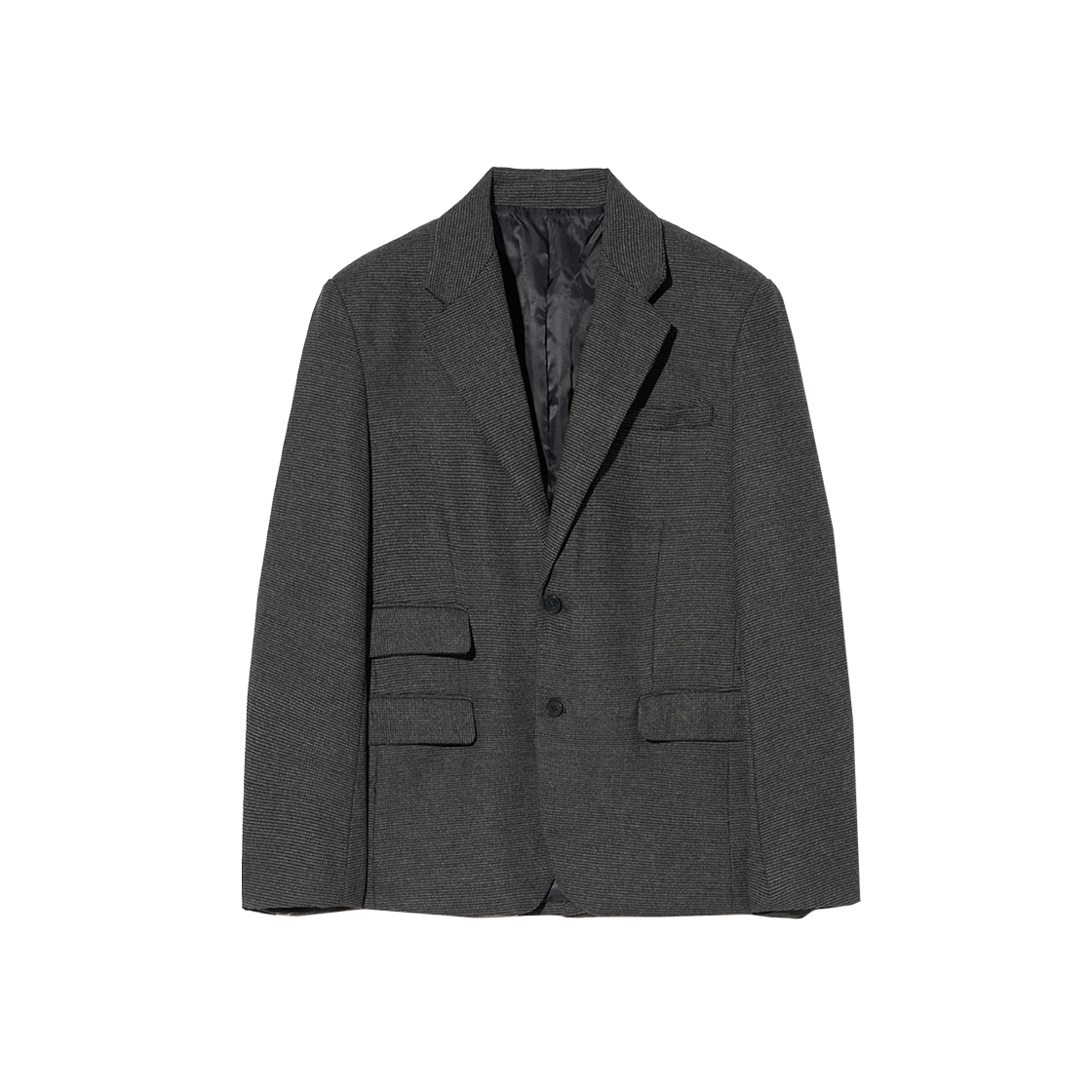 YEW1JK350ABK Yale Heritage Wool Blazer_Houndtooth Charcoal
