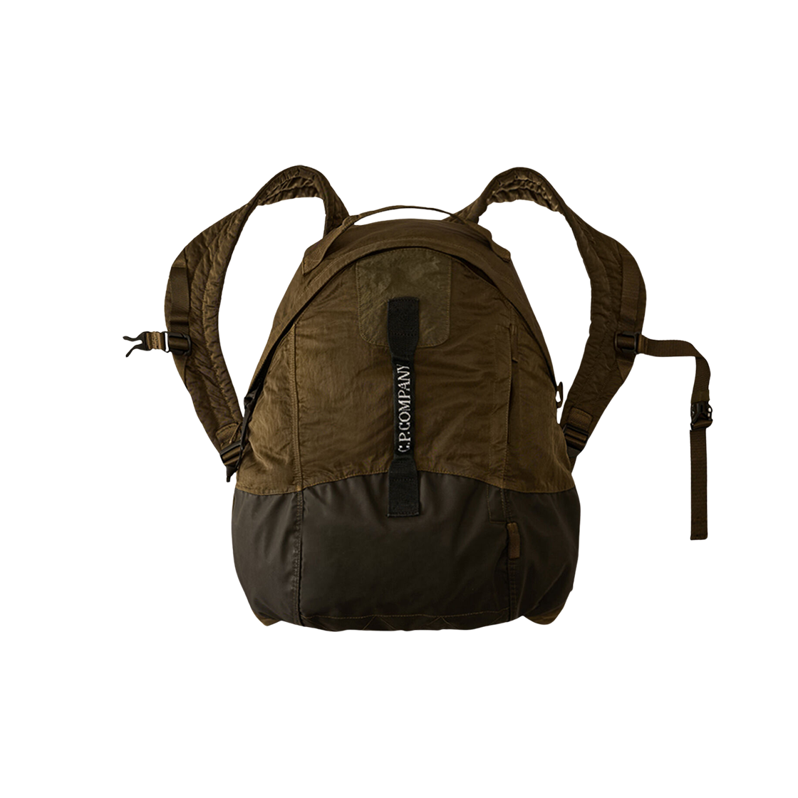 C.P. 컴퍼니 나일론 B 라운디드 백팩 아이비 그린 - 25FW(C.P. Company Nylon B Rounded Backpack Ivy Green - 25FW)