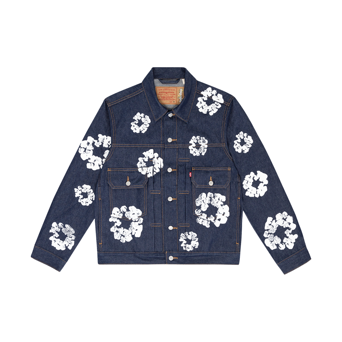 데님 티어스 타입 2 올 오버 리쓰 자켓 로우(Denim Tears Type II All Over Wreath Jacket Raw)
