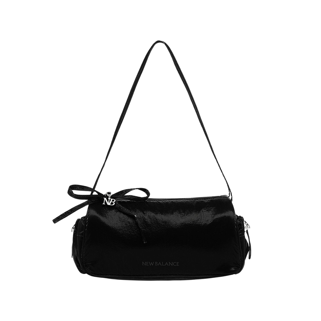 뉴발란스 글로시 미니 숄더백 블랙(New Balance Glossy Mini Shoulder Bag Black)