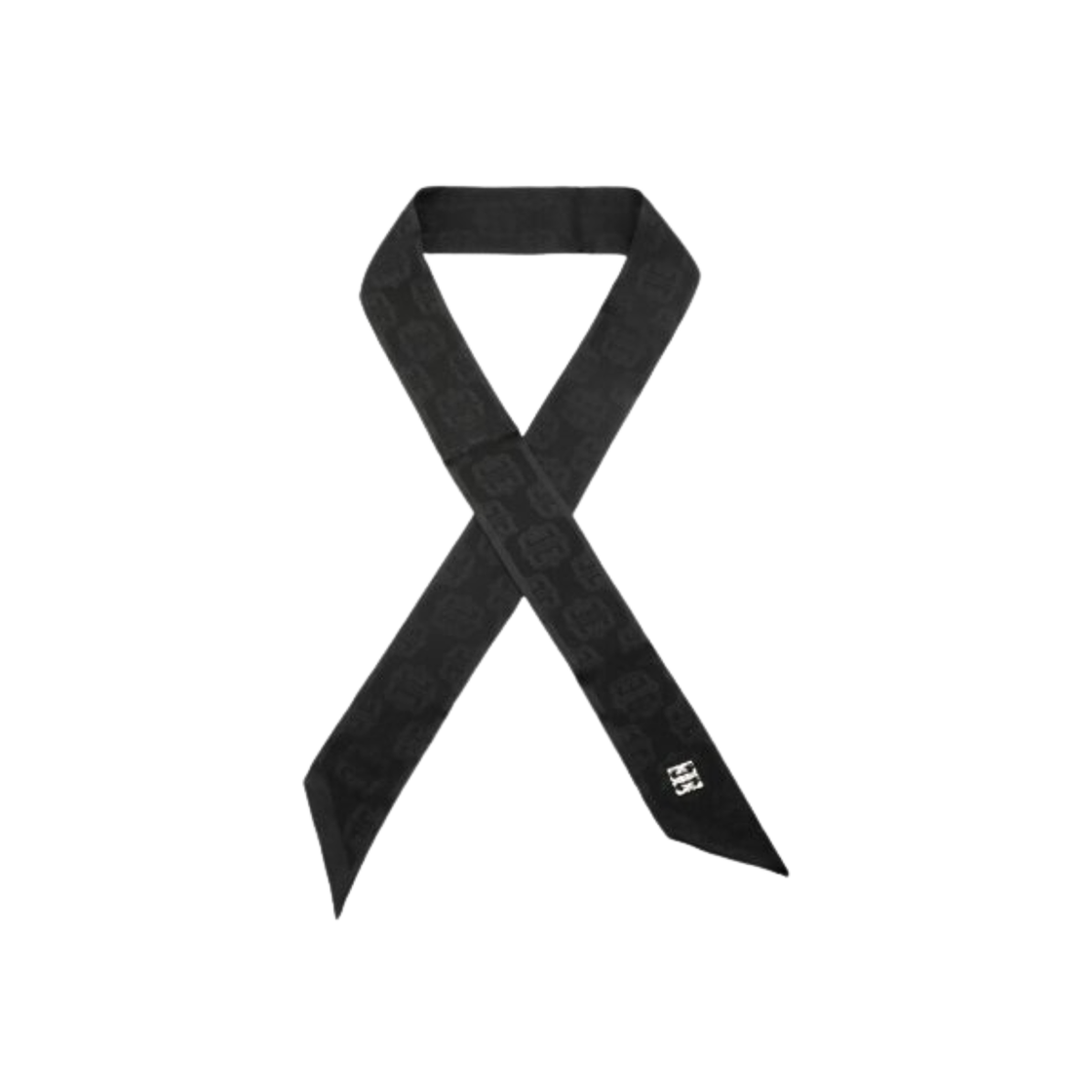 (W) 지방시 4G 스키니 트윌 실크 스카프 블랙((W) Givenchy 4G Skinny Twill Silk Scarf Black)