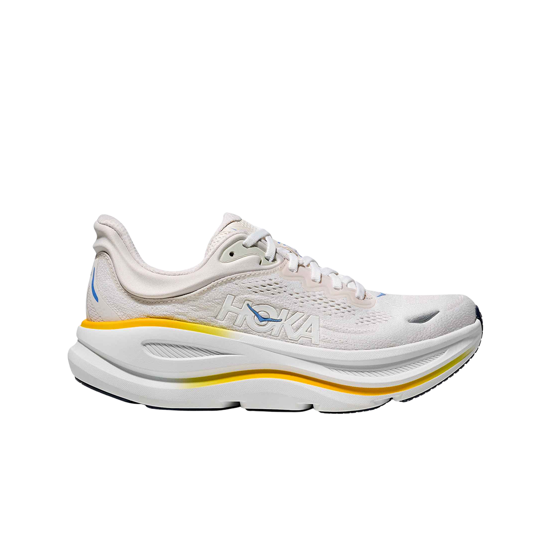 (W) 호카 본디 9 화이트 그라우트 - 레귤러((W) Hoka Bondi 9 White Grout - Regular)