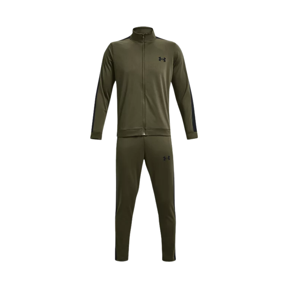1357139-390 Under Armour UA Rival Knit Tracksuit Marine OD Green Black