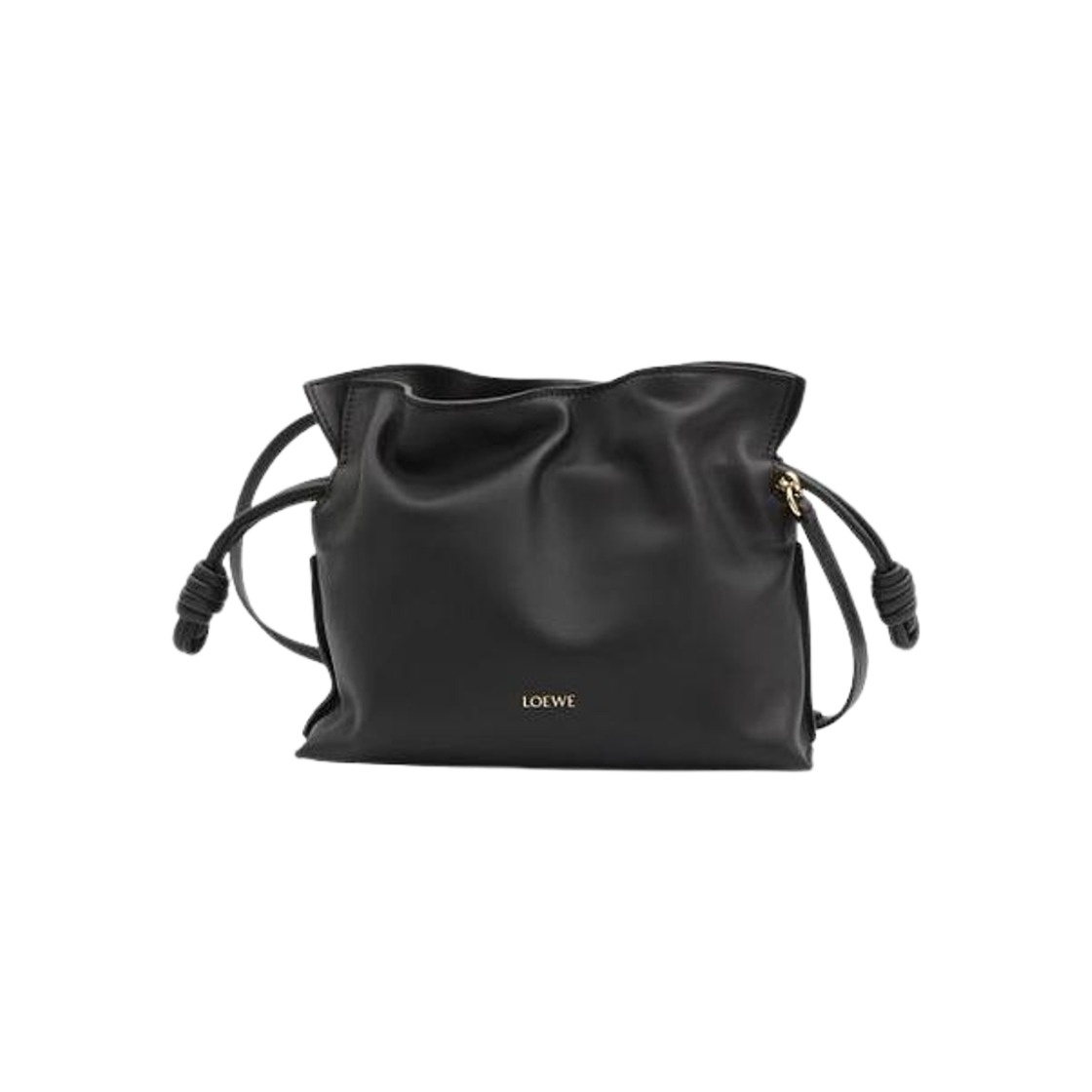 A411FC2XA6-1100 Loewe Mini Flamenco Clutch in Nappa Calfskin Black