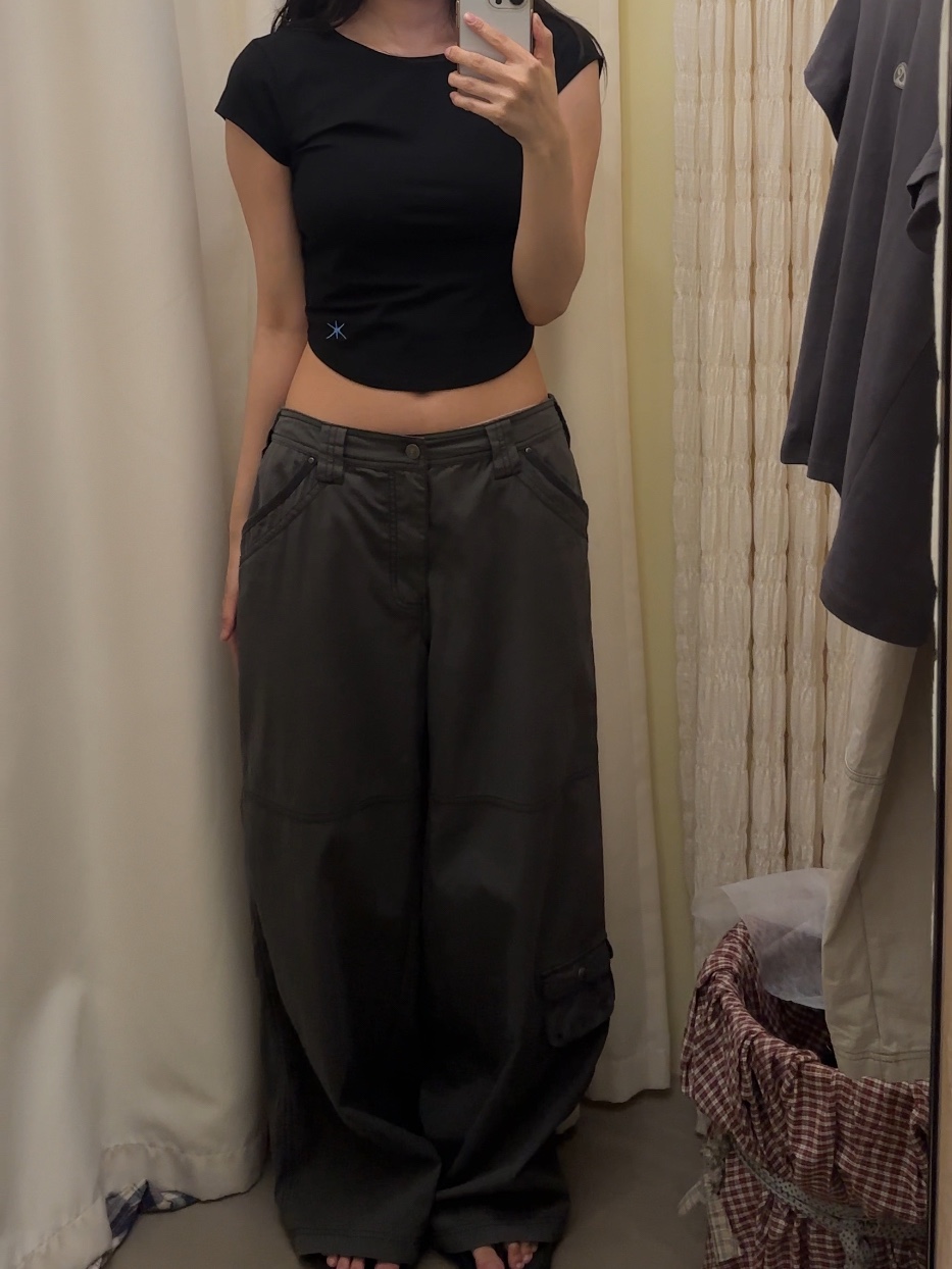 COYSEIO Snap Work Pants Khaki 착용 스타일