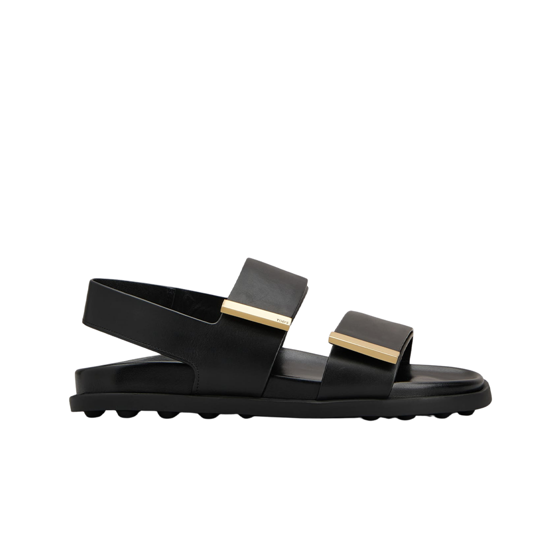 (W) 토즈 레더 샌들 블랙((W) Tod's Sandals in Leather Black)