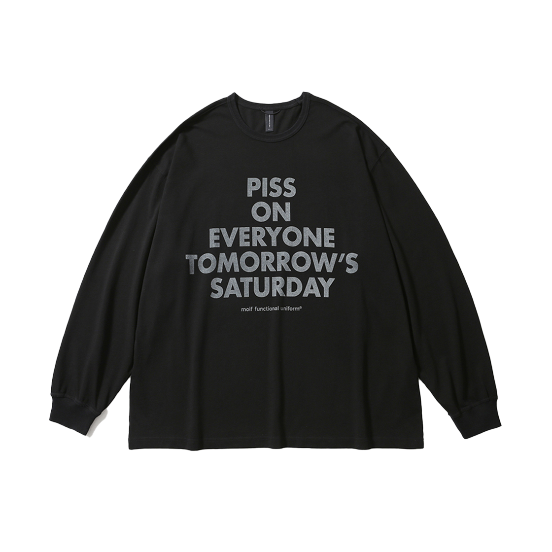 모이프 POETS 롱슬리브 티셔츠 블랙