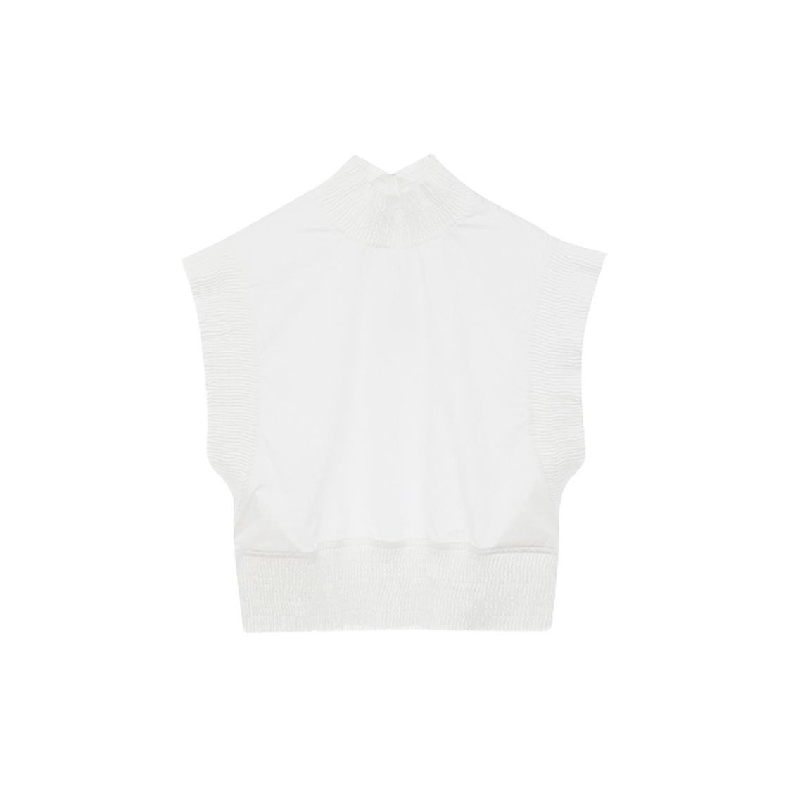 ITW4KSFIAN2C Louis Vuitton Ruffle Trim Top 36 White