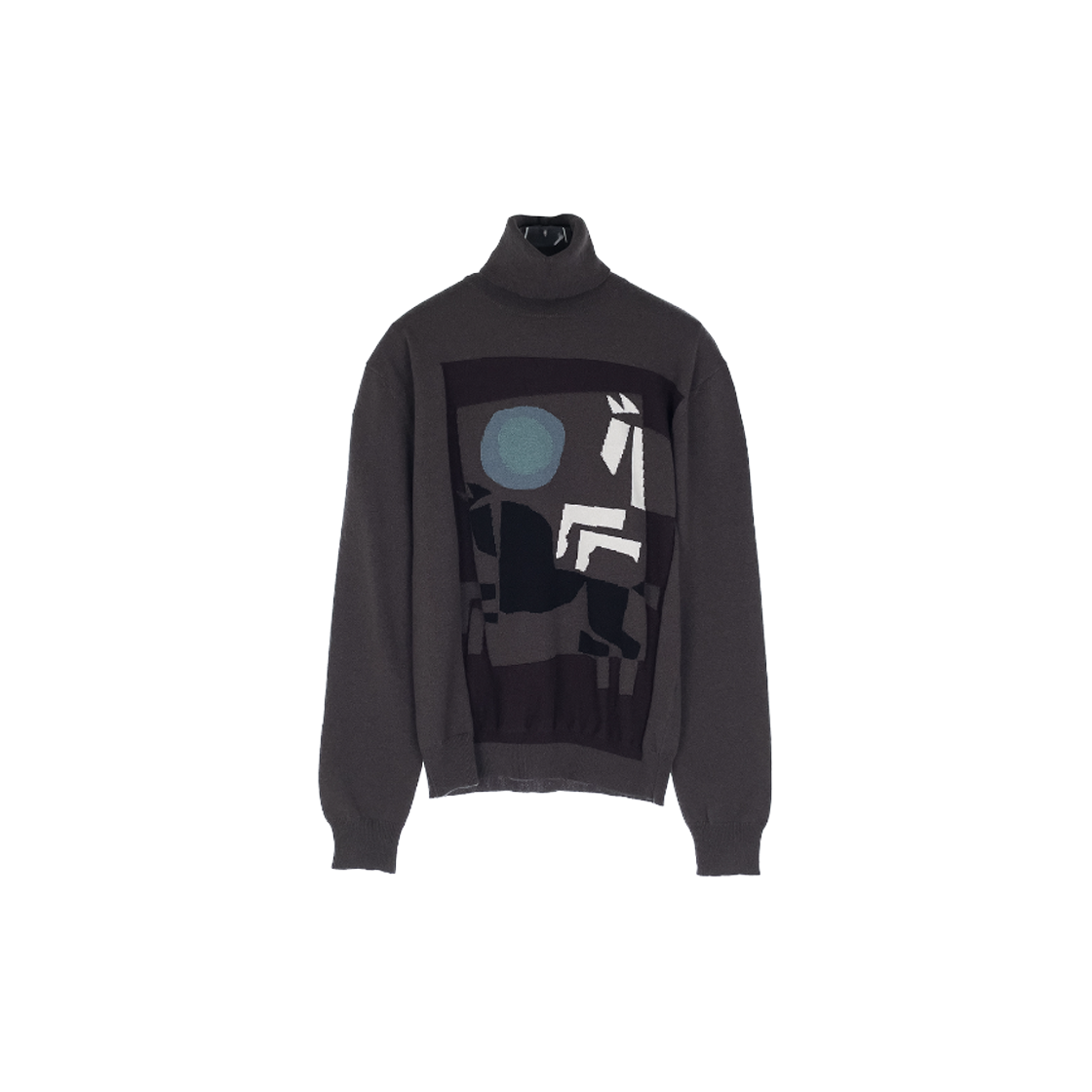 IT2B78EEDK9M Hermes Belkylove Cashmere Turtleneck Sweater M Cafe