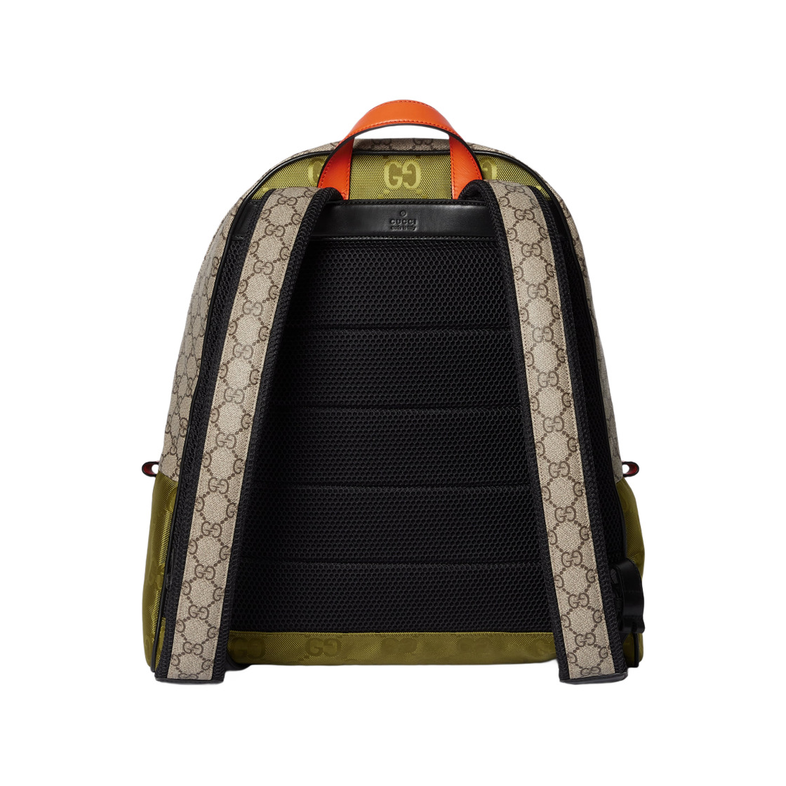 구찌 매치 미디움 GG 백팩 다크 그린 베이지 다크 브라운(Gucci Match Medium GG Backpack Dark Green Beige Dark Brown) - 3