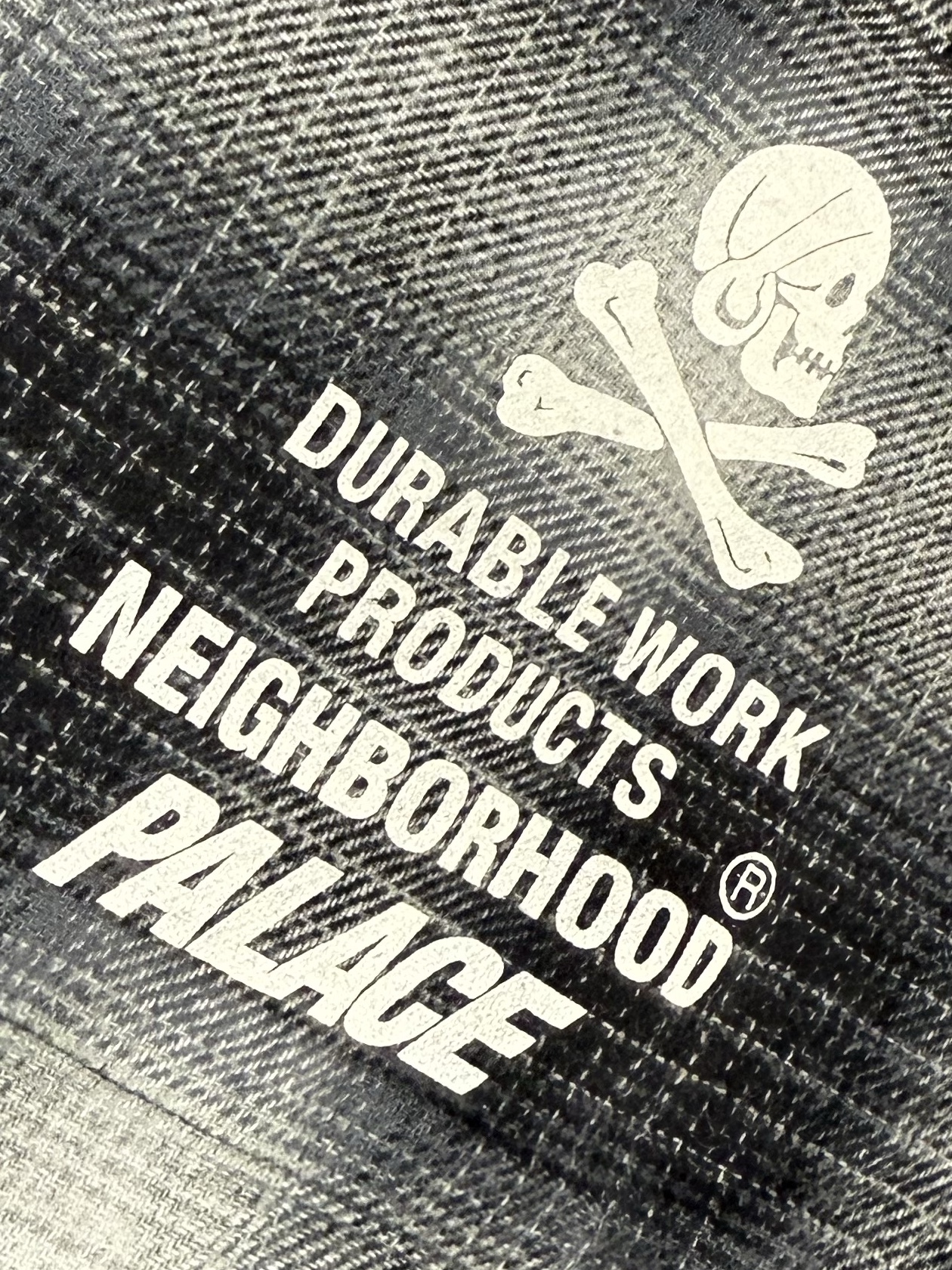 Palace x Neighborhood Shirt Grey Ombre Plaid - 25FW 착용 스타일 - 7