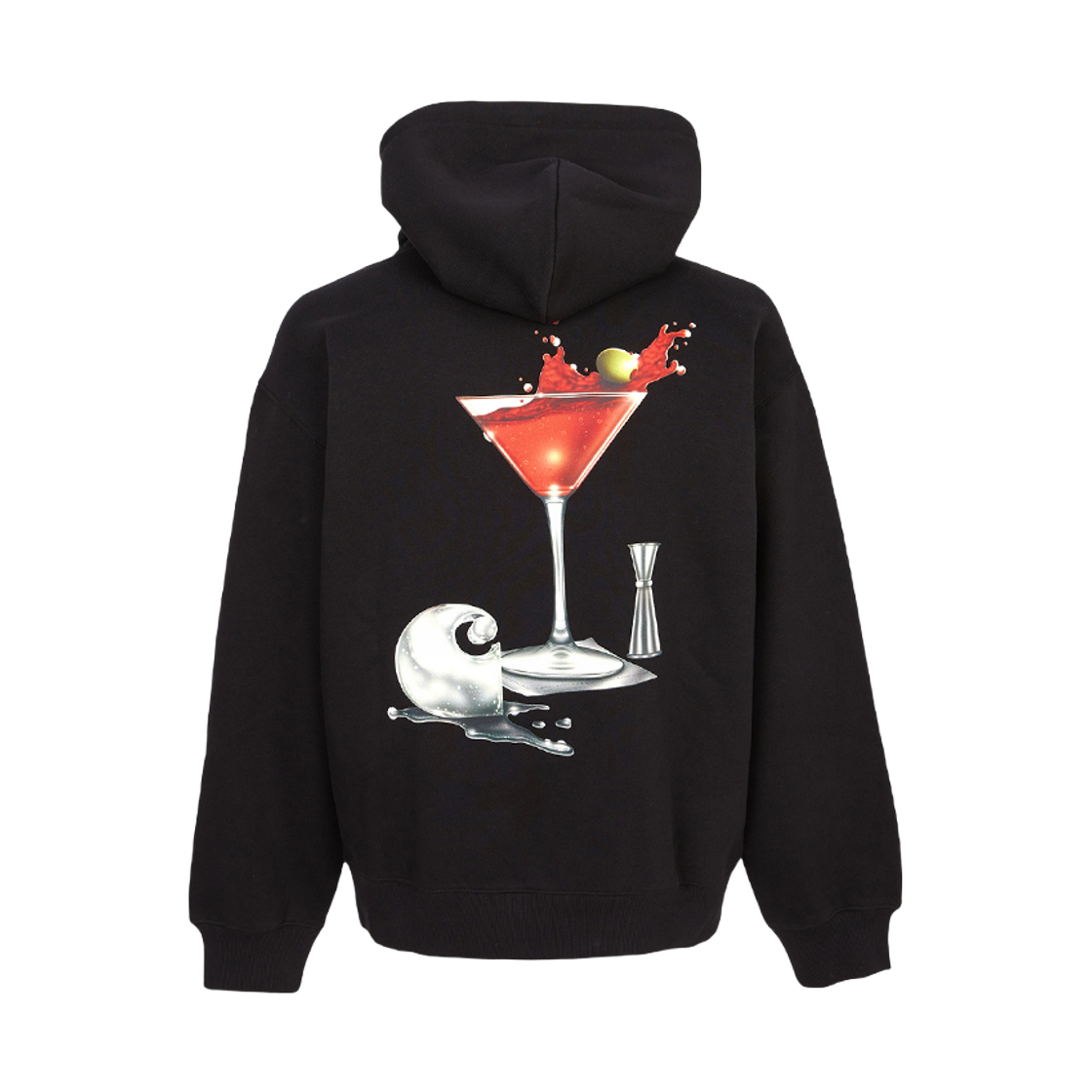 I035191-89-XX Carhartt WIP Jake Garcia Hood Fleece Sweatshirt Black