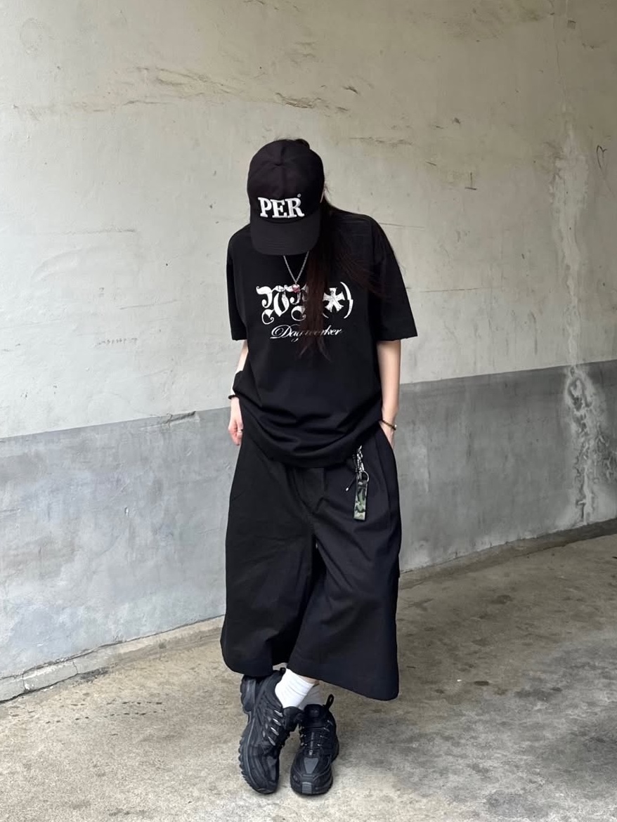 Permanent Archive 5-Panel PER Cap Black 착용 스타일 - 1
