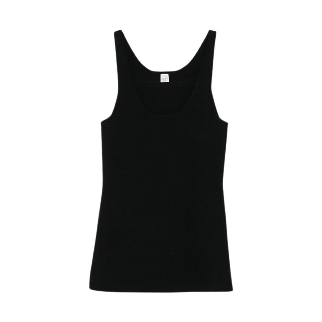 252-WRT0504-YA0187-001 (W) Toteme Compact Knit Tank Black