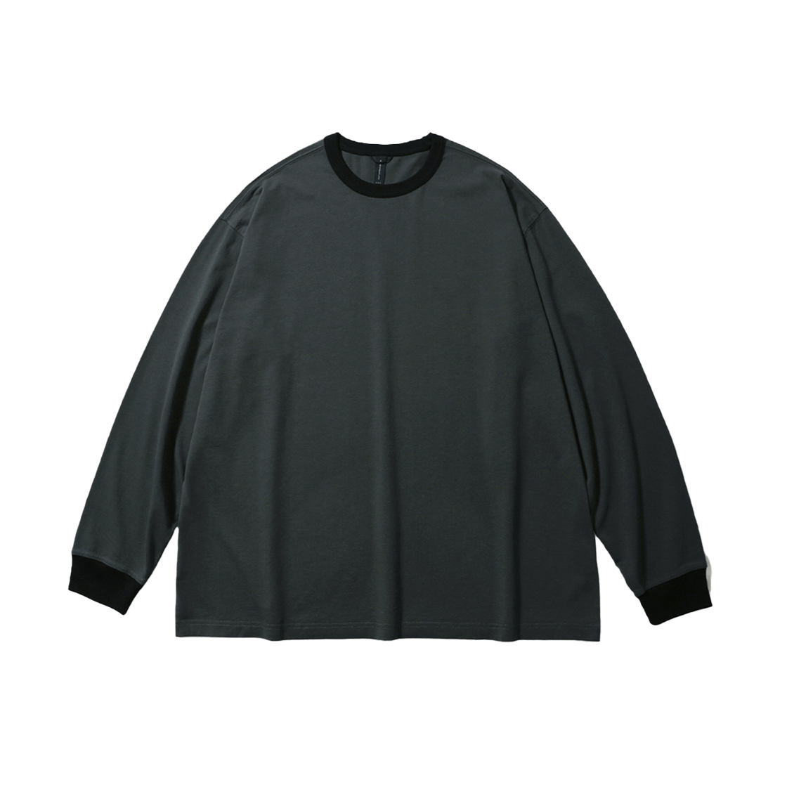 모이프 링거 롱슬리브 티셔츠 차콜