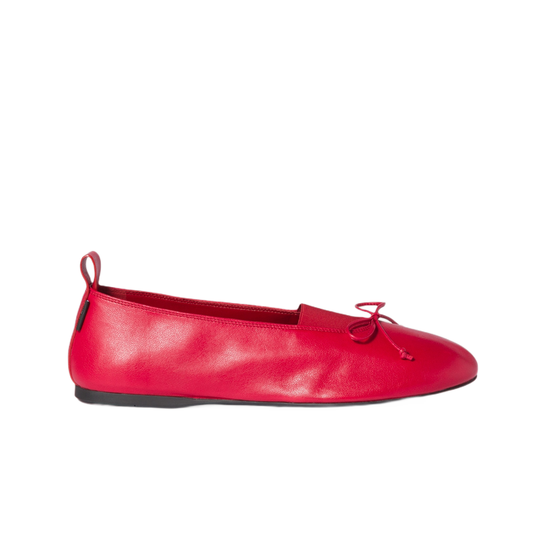 5F552E-038-F0011 (W) Miu Miu Elan Nappa Leather Ballerinas Red
