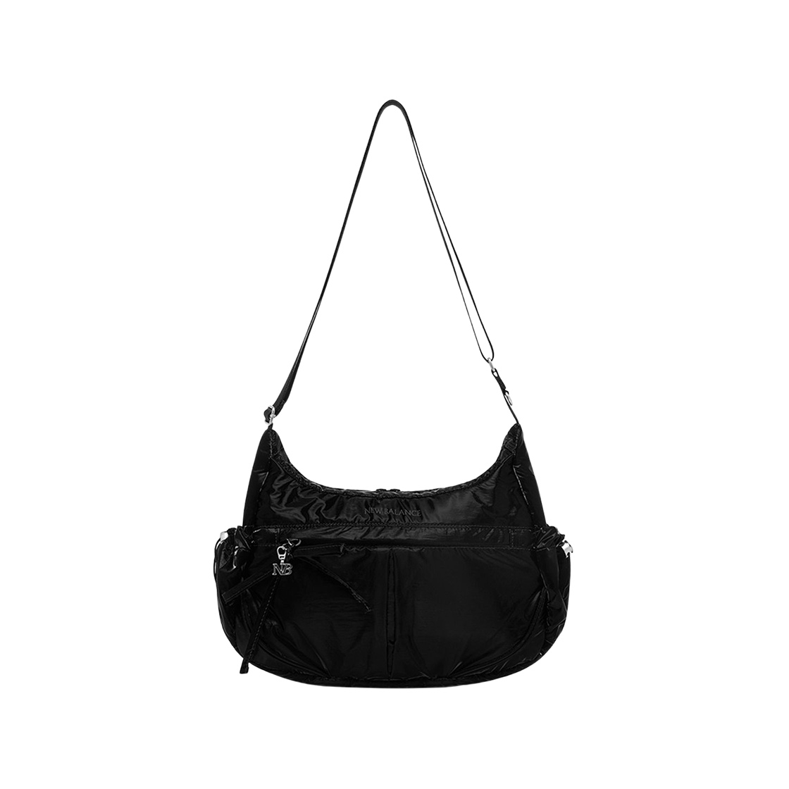 뉴발란스 글로시 리본 호보백 v2 블랙(New Balance Glossy Ribbon Hobo Bag v2 Black)