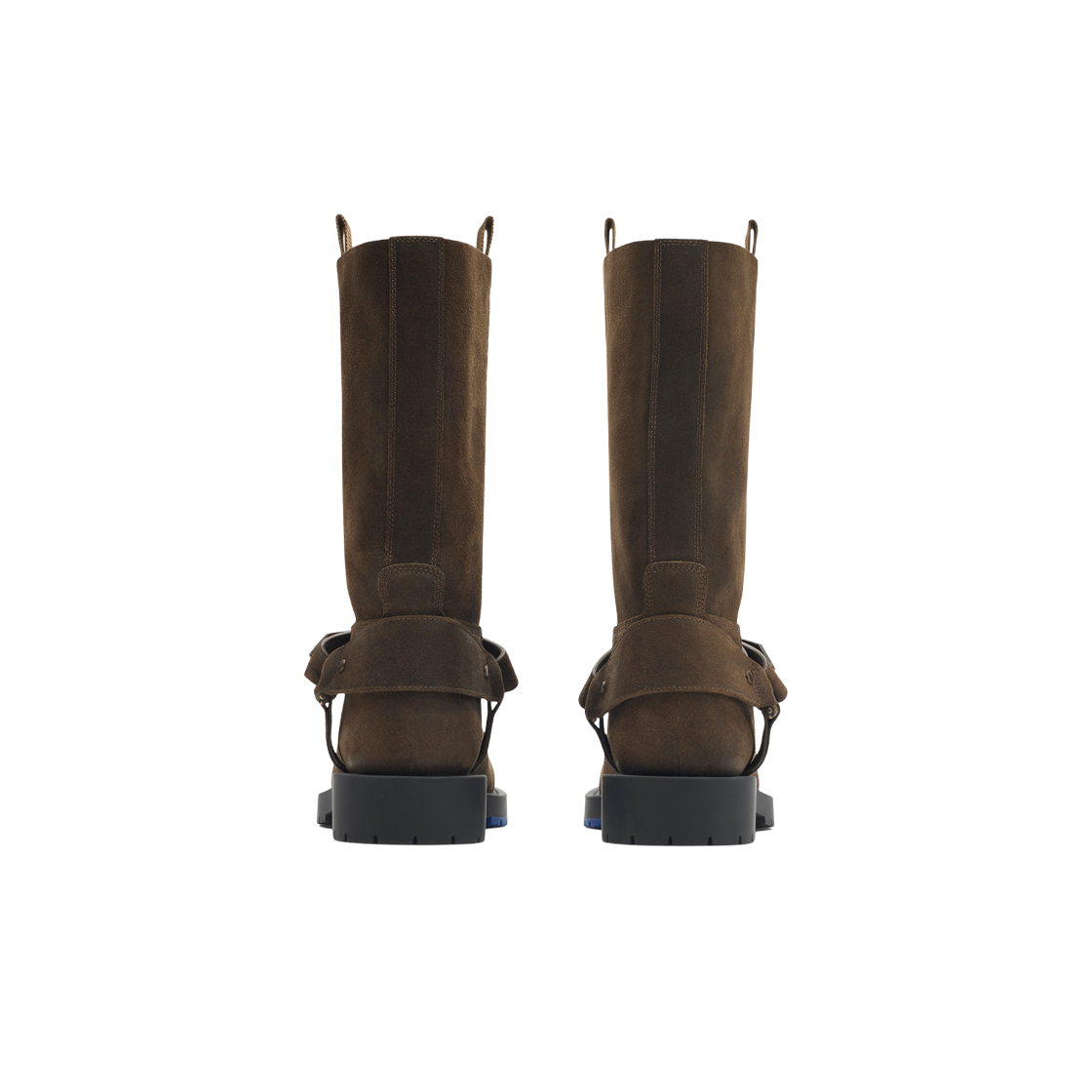 (W) 버버리 스웨이드 소프트 새들 로우 부츠 로크((W) Burberry Suede Soft Saddle Low Boots Loch) - 2